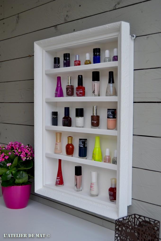 Etagere pour vernis à ongles - Shadow box for nail polish by l'Atelier de Mat