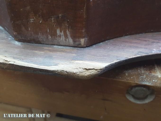 Plateau en mdf abimé - Used top in mdf