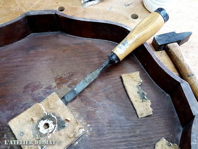 Ciseau à bois et mdf - Chisel and mdf