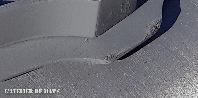 Peinture sur du mdf abimé - Paint on worn mdf