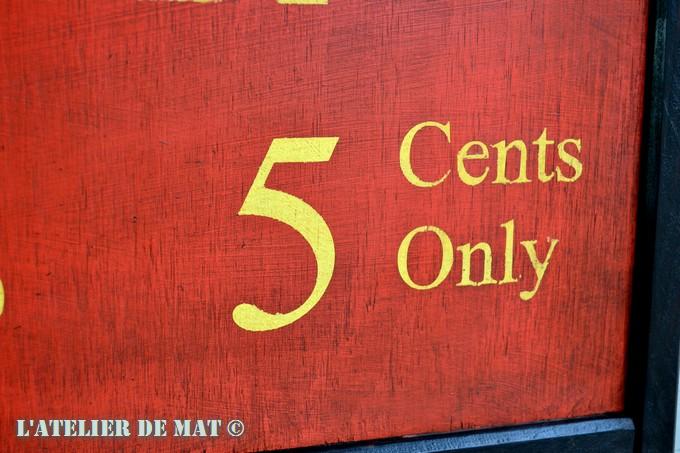 Panneau Biere Pub 5cents - Beer pub sign 5cents