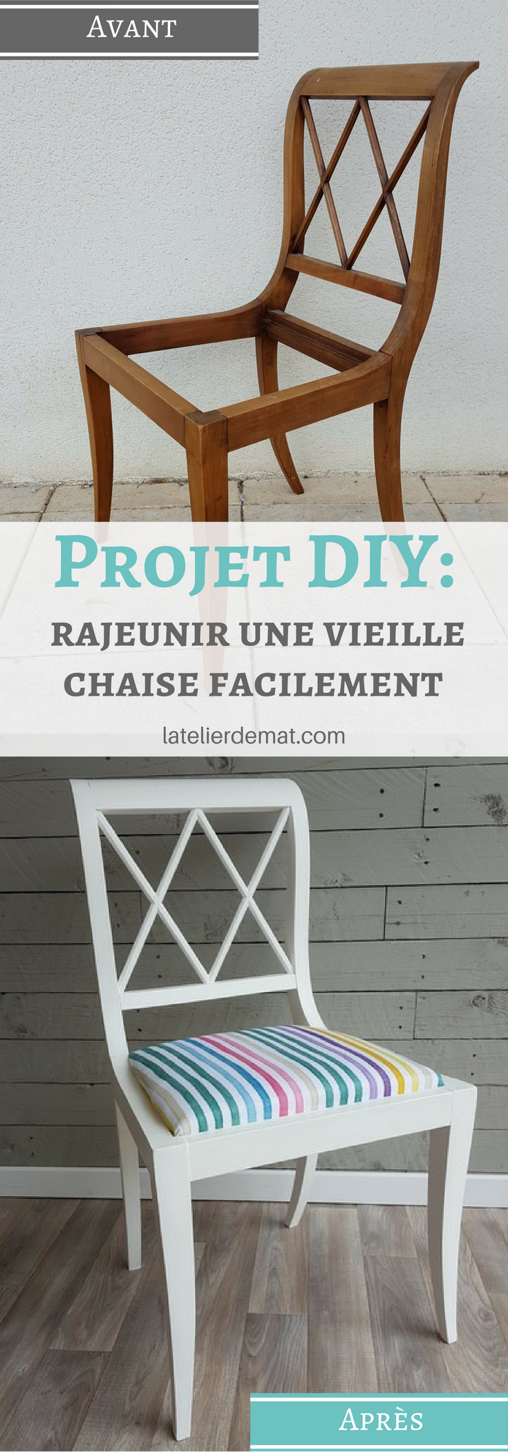 Les étapes pour rajeunir une vieille chaise trouvée à la poubelle