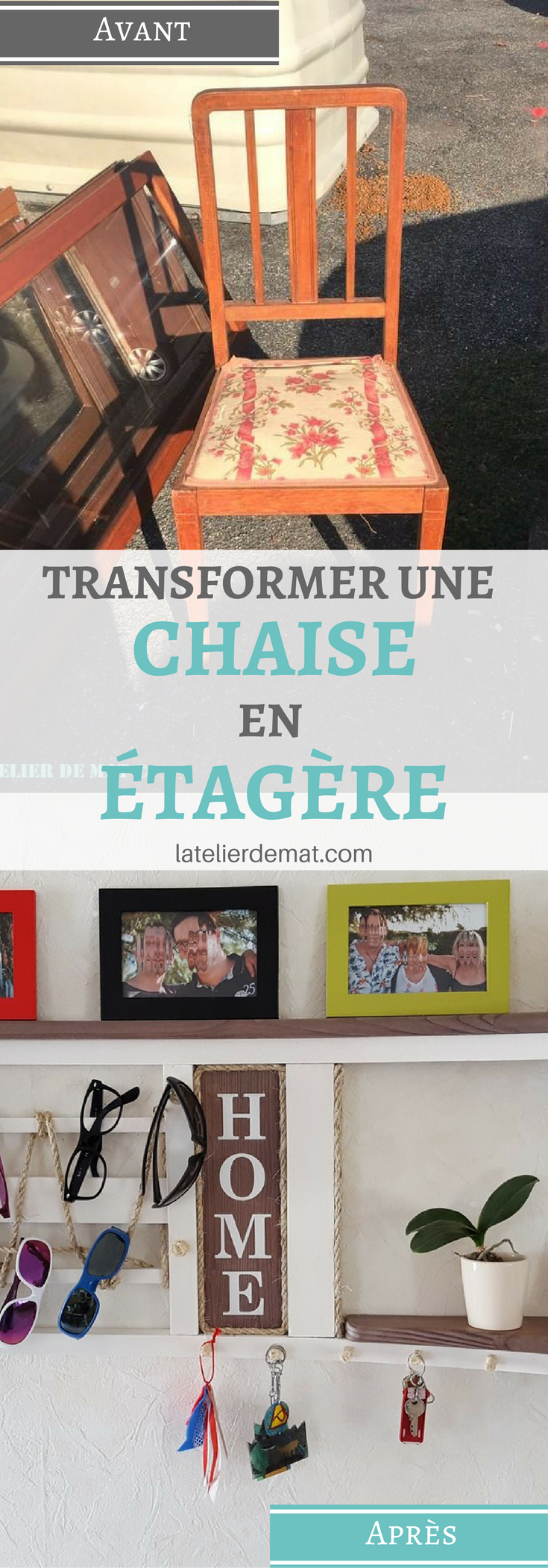 transformer une chaise en étagère