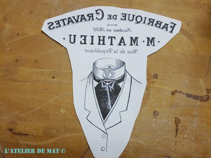 Pochoir Cravates Mathieu Pochoir Cravates Mathieu