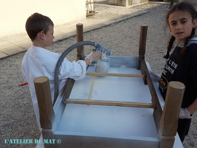 enfants peinture pistolet