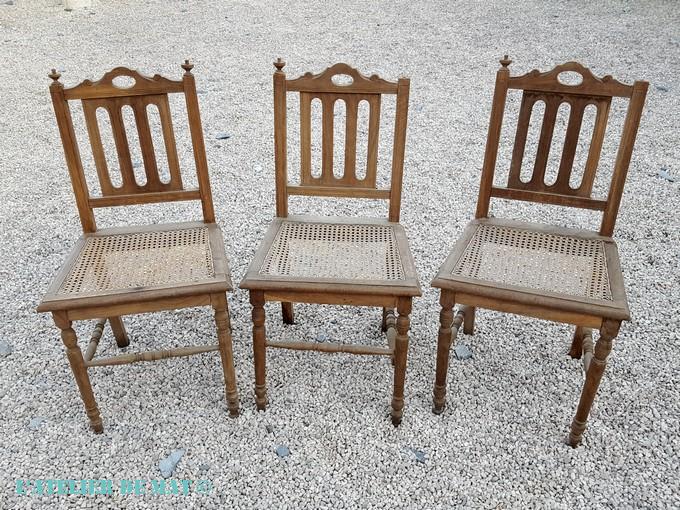 Lot de chaises récupéré Lot de chaises récupéré