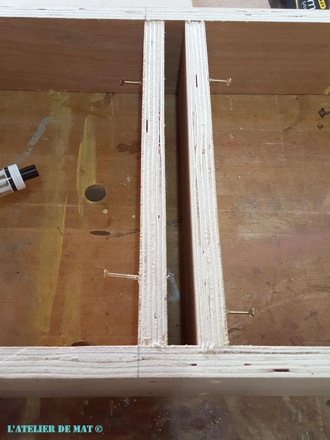 Base de banc en contreplaqué