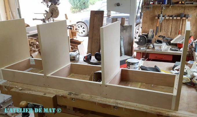 Base de banc en contreplaqué et MDF