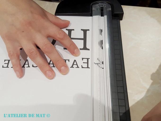 Decoupe au massicot Decoupe au massicot