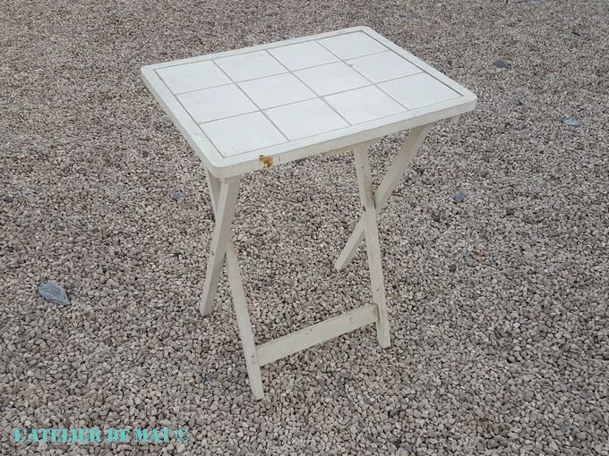 Table pliante récupérée Table pliante récupérée
