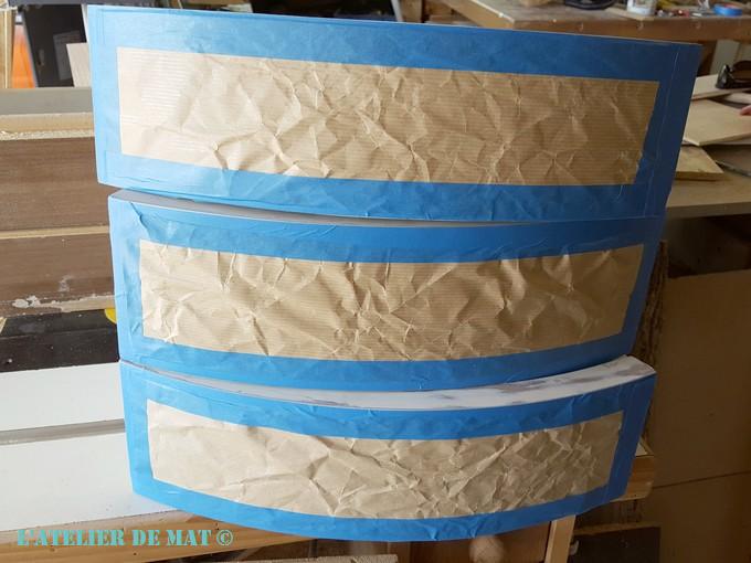 Masquage tiroir avant peinture