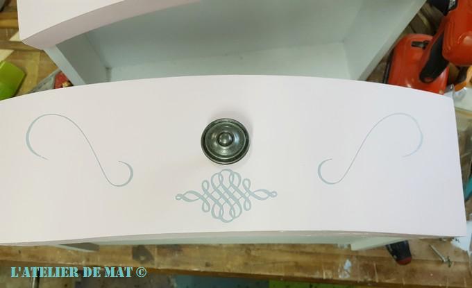 Tiroir commode Shabby chic