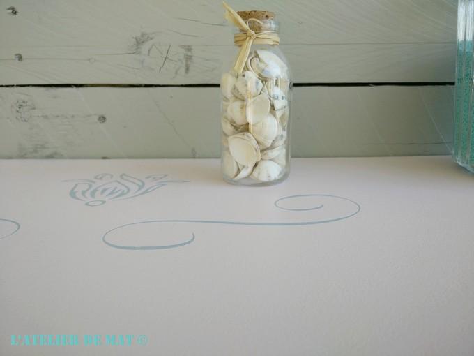 Commode Shabby Chic rose by l'Atelier de Mat