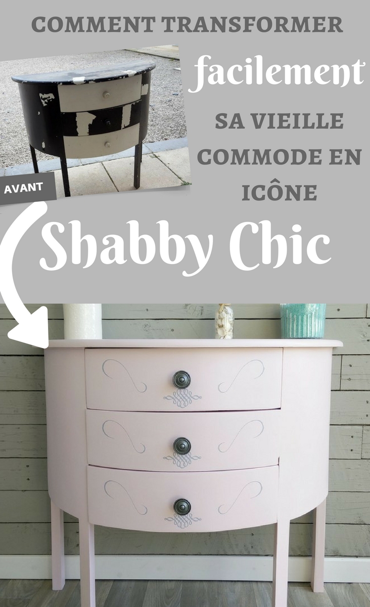Transformer facilement sa commode defraichie en icone Shabby Chic