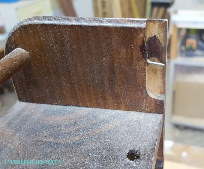 Barre manquante du dévidoir 