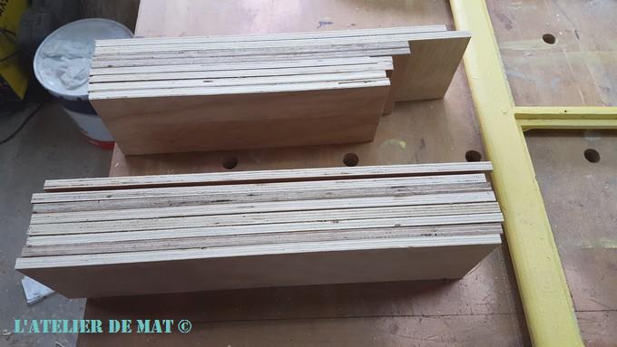 chutes de contreplaqué