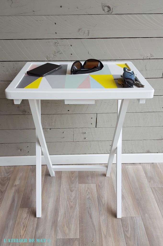 desserte blanche graphique