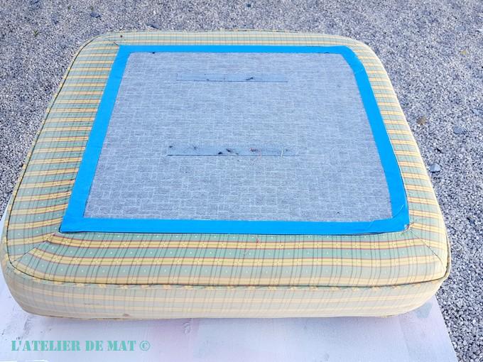 preparation coussin ottomane