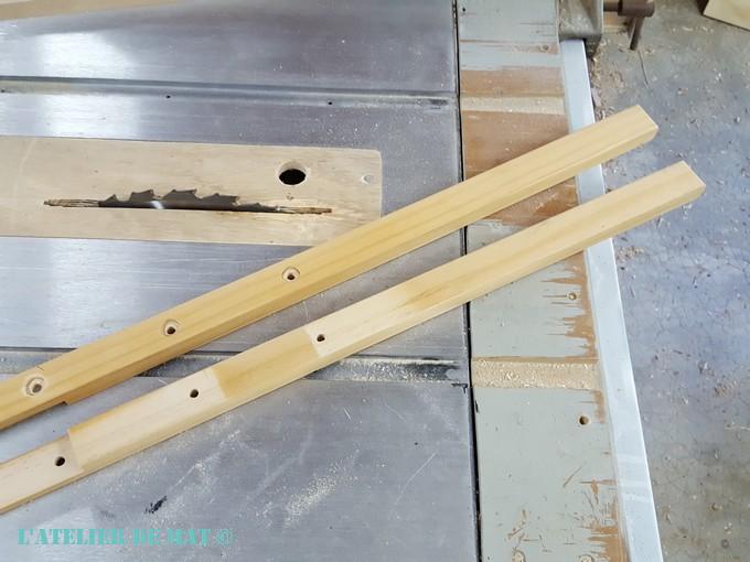 Chutes pour parement MDF