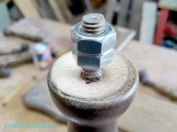 Démontage tige filetée