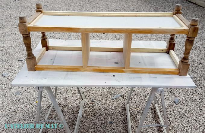 Mise en peinture banc