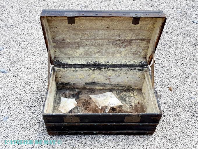 Malle bombée vintage Malle bombée