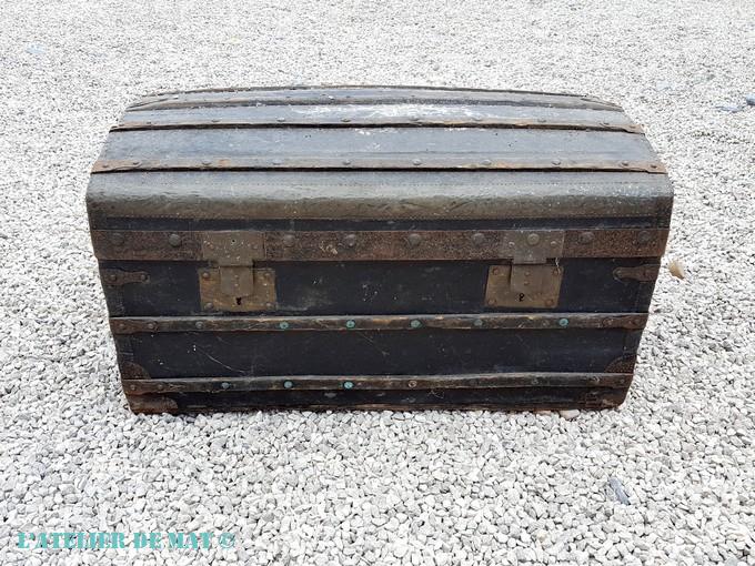 Malle bombée vintage Malle bombée