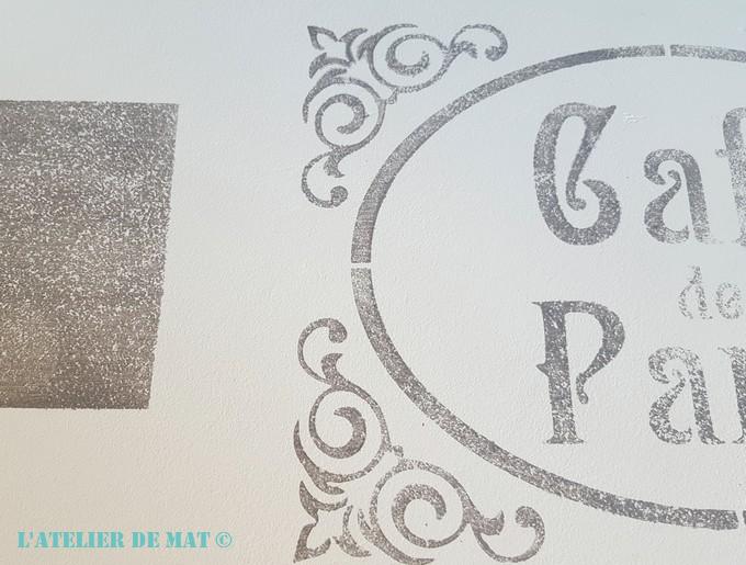 Pochoir "Café de Paris"