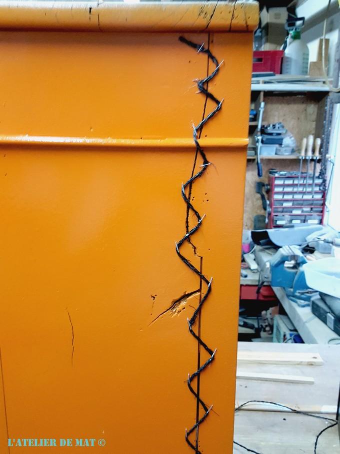 Réparer une fente d'un meuble