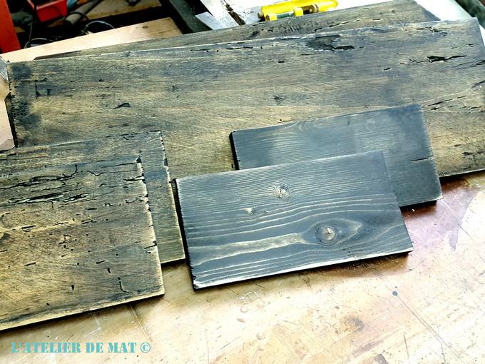 Patine avec de la peinture diluée