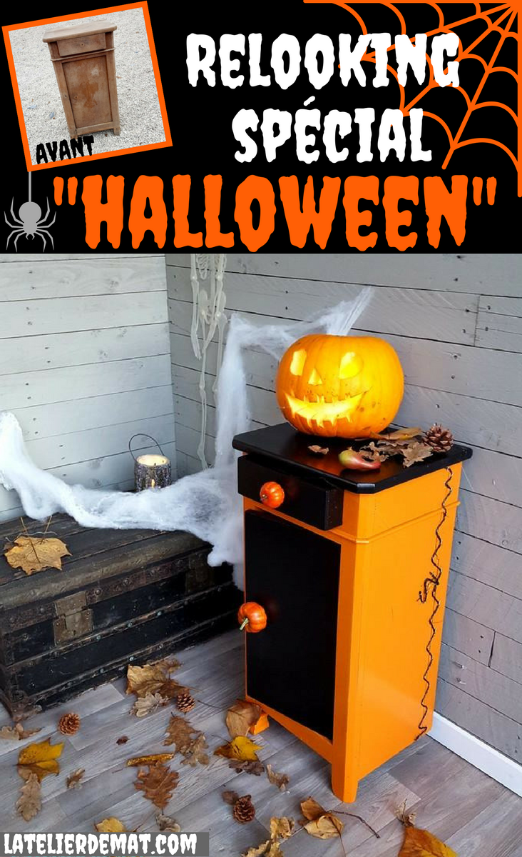Relooker un meuble en monstre d'Halloween