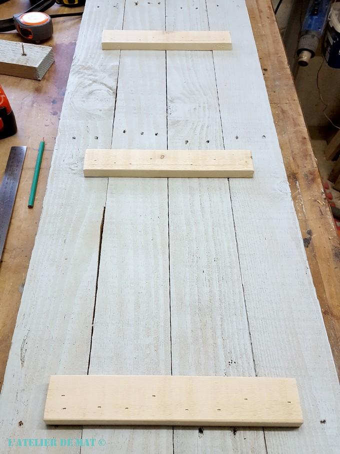 Tasseaux fixés Tasseaux fixés