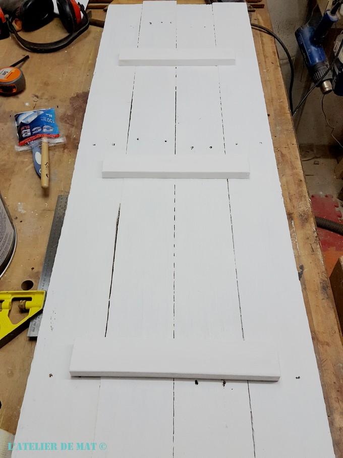 Panneau en palette peint Panneau en palette peint