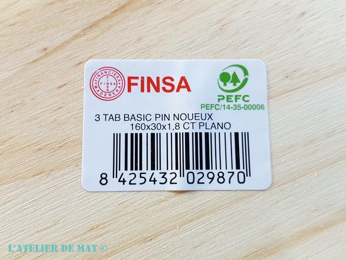 Etiquette planches en pin