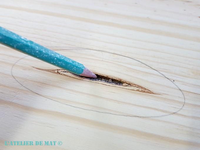 Défaut planche en pin