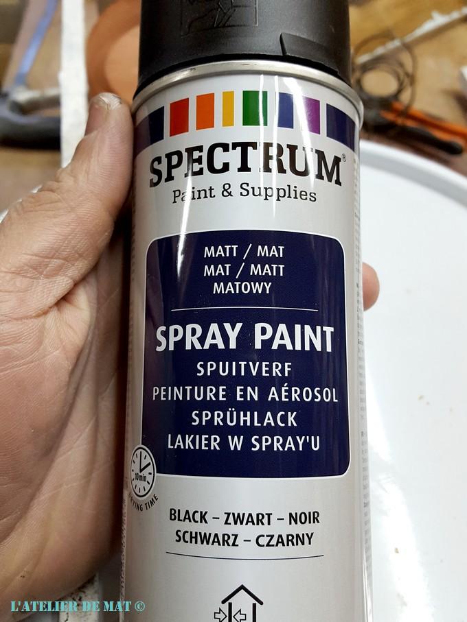 Peinture noire mat Action Peinture noire mat Action