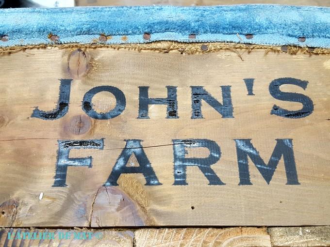 Résultat peinture au pochoir