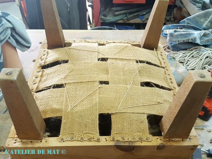 Révision sanglage repose-pieds