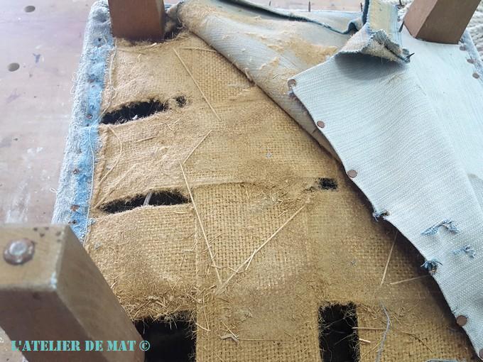 Sanglage assise repose-pieds