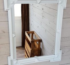 Ancien miroir relooké - Makeover of an old mirror